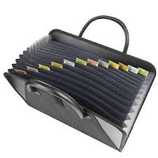 accordian file with handles